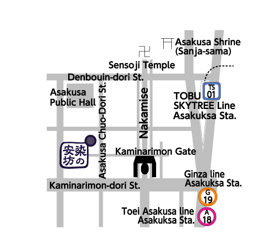 tenugui of map