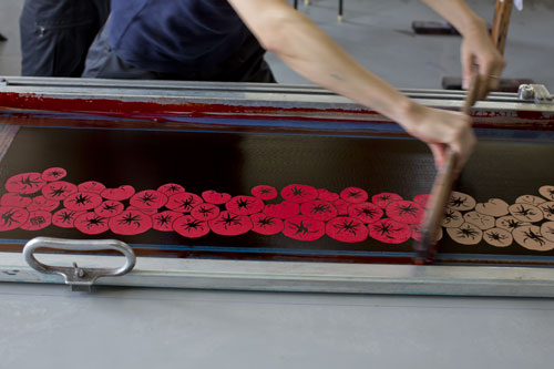 Production site of tenugui